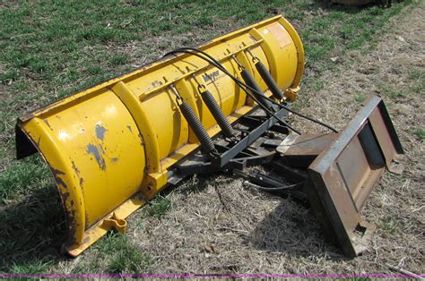 used skid steer plow|skid steer snow plow mount.